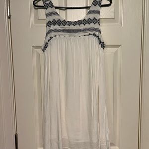 Altard State White Sleeveless Shift Dress (S)